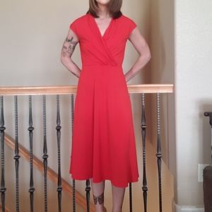 H&M Red Midi Dress Never Worn!